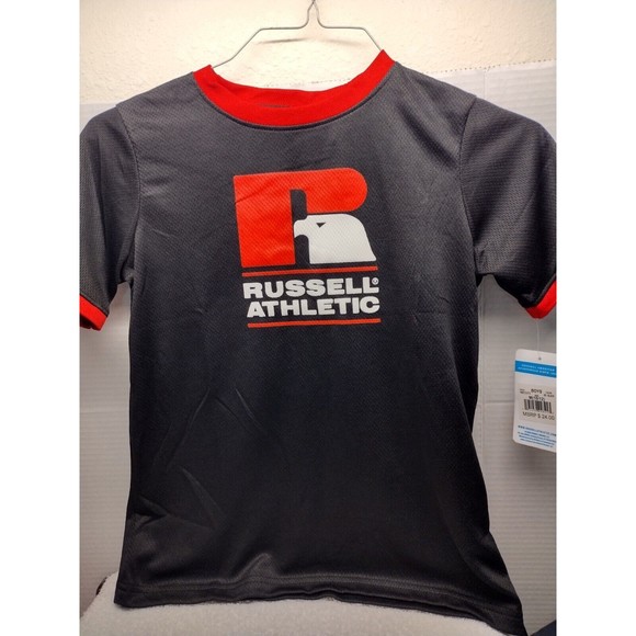 Russell Athletic Boys Short Sleeve Logo Classic Shirt  Size M 10/12, set of 2 - Picture 7 of 9